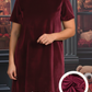 Vestido de veludo para adulto