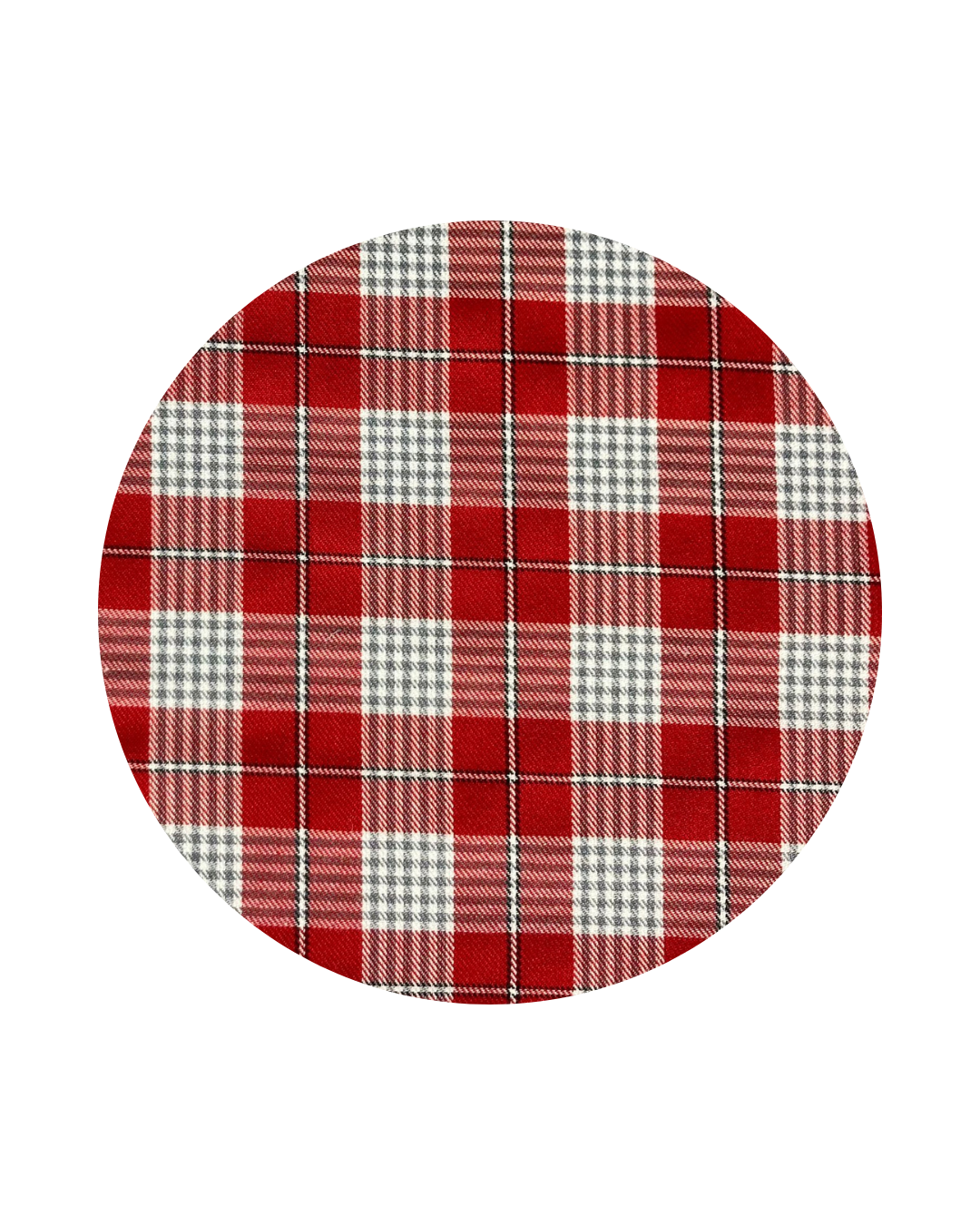 Fofo de tartan xadrez com gola