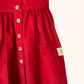 Vestido de bombazine em tons de Natal